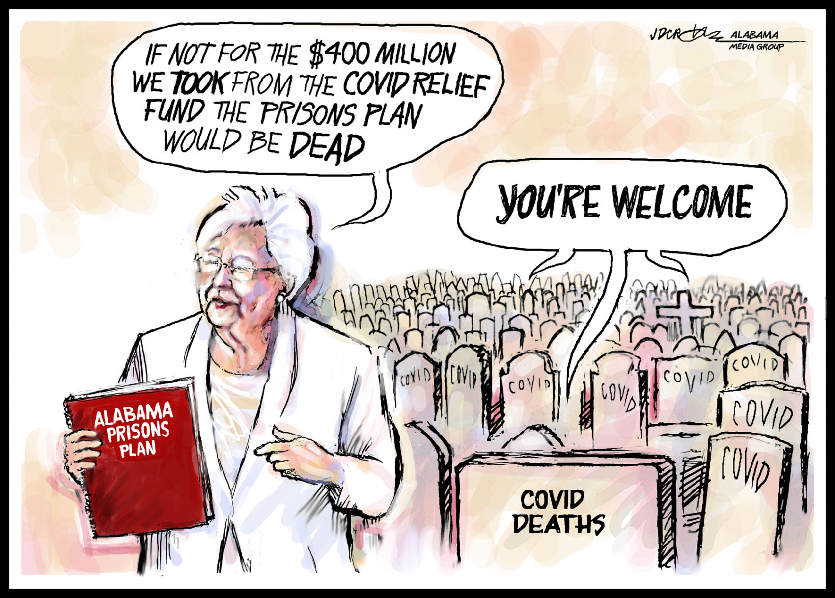 Kay Ivey robbing COVID-19 relief funds for Alabama prisons is squeamish business